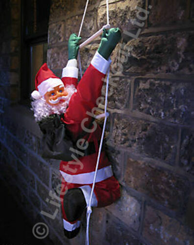 Santa rope ladder - on,