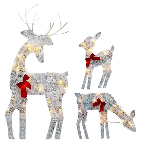 Christmas lighted reindeer - lighted,