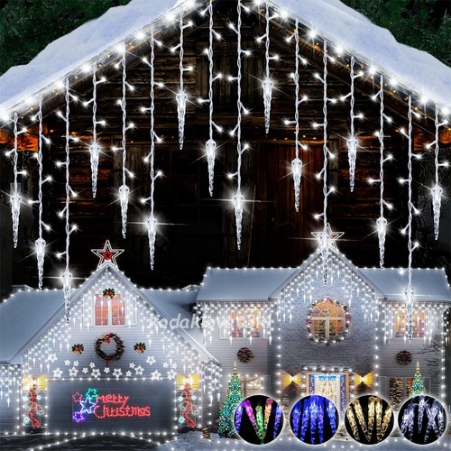 Led icicle outdoor christmas - led,