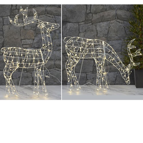 Led reindeer silhouette - led,