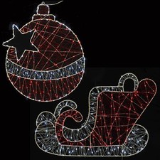 Christmas Silhouette Light Red